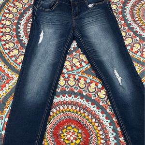 Super Cute Jeans - Blue Pair and White Pair - Size 13